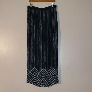 MICHAEL KORS Black and White Geometric Pants